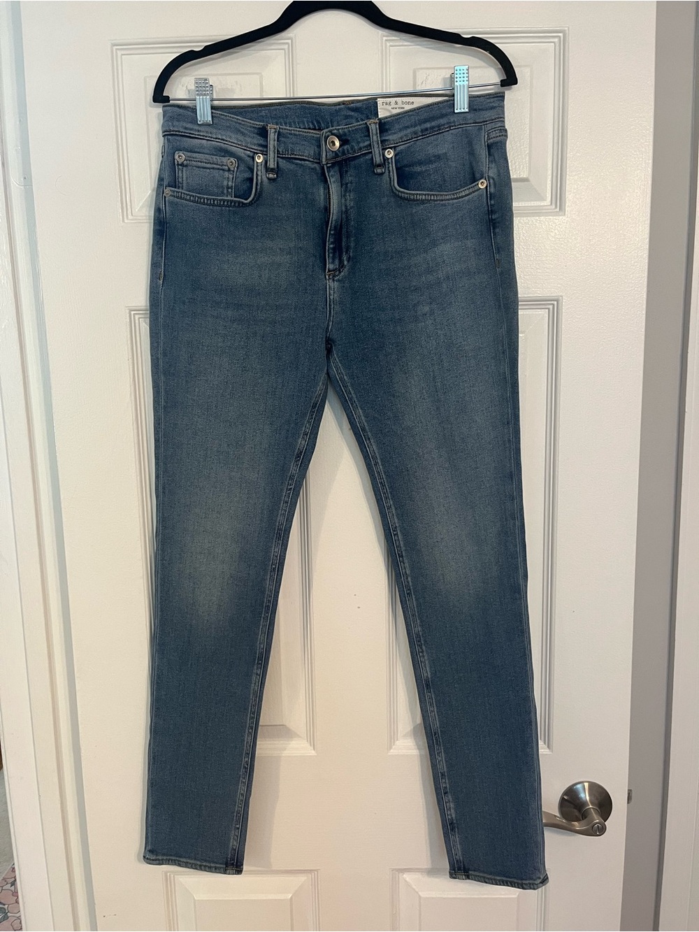 rag & bone Medium Blue Skinny Denim Jeans